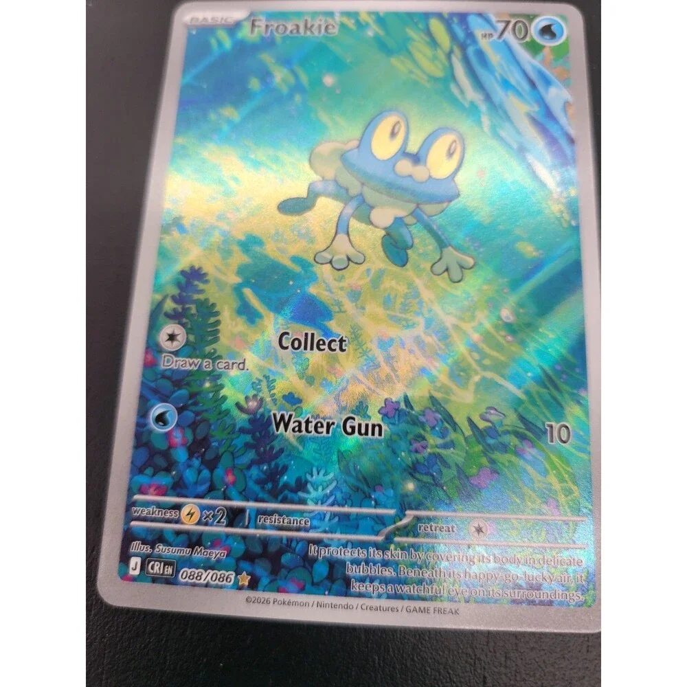 Froakie 88/86 Illustration Rare Pokemon Chaos Rising ME04 NM